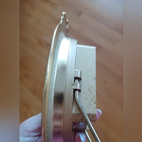 Bulova Quartz Clock Alarm Gold Tone Mantel Desk Oval T1 B0682 260 - Picture 11 of 13